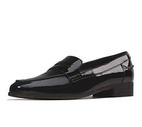 Clarks Femme Hamble Loafer F, Noir Black Pat Black Pat, 37 EU
