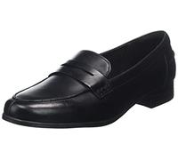 Clarks Femme Hamble Loafer flâneurs, Black Leather, 37 EU