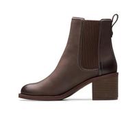 Clarks Femme Haut Chamberly Bottine Chelsea, Lea Marron foncé, 40 EU