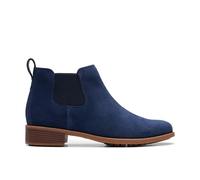 Clarks Femme Havisham Top Bottine Chelsea, Daim Bleu Marine, 41.5 EU