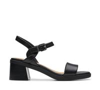 Clarks Femme Jaylan Ray Sandale, Black Leather, 41 EU