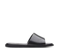 Clarks Femme Karsea Mule Sandale à glissière, Black Leather, 37 EU