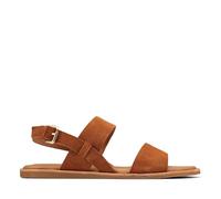 Clarks Femme Karsea Strap Sandale, Tan Leather, 39.5 EU