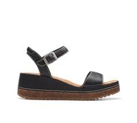 Clarks Femme Kassanda Lily Sandale, Cuir Noir, 39 EU