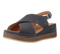 Clarks Femme Kassanda Step Sandale, Navy Nubuck, 41.5 EU