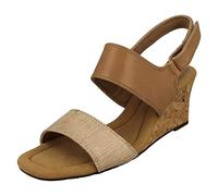 Clarks Femme Kyarra Faye Sandales, Warm Beige Lea, 40 EU