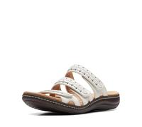 Clarks Femme Laurieann Cove Sandale Plate, Cuir Blanc, 36.5 EU
