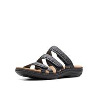 Clarks Femme Laurieann Cove Sandale Plate, Noir, 40 EU Large