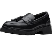 Clarks Femme Lauryl Tassel Mocassin, Cuir Noir, 41 EU