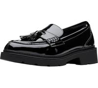 Clarks Femme Lauryl Tassel Mocassin, Noir Verni, 39 EU