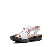 Clarks Femme Leisa Janna Sandale, Cuir Blanc, 39.5 EU