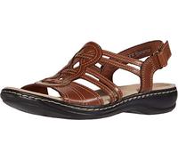 Clarks Femme Leisa Janna Sandale, Marron Clair/Cuir, 39 EU Large