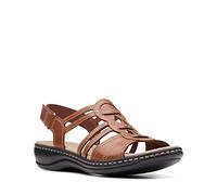 Clarks Femme Leisa Janna Sandale, Marron Clair/Cuir, 40 EU Large