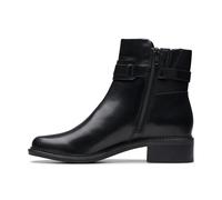 Clarks Femme Maye Bella Botte Tendance, Black Leather, 38 EU