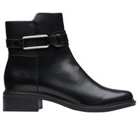 Clarks Femme Maye Bella Botte Tendance, Cuir Noir, 38.5 EU