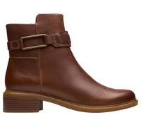 Clarks Femme Maye Bella Botte Tendance, Marron Clair/Cuir, 37.5 EU