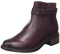 Clarks Femme Maye Ease Bottines Chelsea, Dark Brown Lea, 35 EU