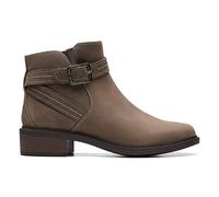 Clarks Femme Maye Strap Bottines Chelsea, Dark Taupe Lea, 42.5 EU