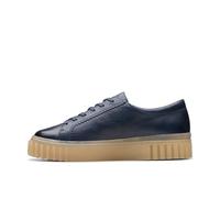 Clarks Femme Mayhill Walk Basket, Cuir Bleu Marine, 38.5 EU