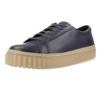 Clarks Femme Mayhill Walk Basket, Cuir Bleu Marine, 41.5 EU
