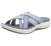 Clarks Femme Mira Grove Tongs, Bleu Jean, 38 EU