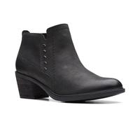 Clarks Femme Neva Lo Bottine Chukka, Cuir Noir, 38 EU