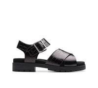 Clarks Femme Orinoco Cross Sandale, Intérêt Noir, 41 EU