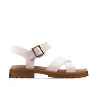Clarks Femme Orinoco Strap Sandales Bride arrière, Cuir Blanc, 36 EU