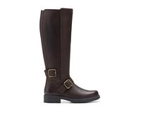 Clarks Femme Orinoco2 Tall Botte Tendance, Dark Brown Lea, 41 EU