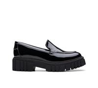Clarks Femme Page Loafer Basket, Black Pat, 38 EU