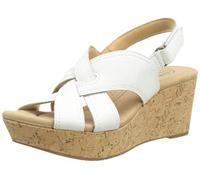 Clarks Femme Rose Erin Sandales, Blanc, 38 EU