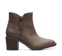 Clarks Femme Scene Botte Tendance, Zip Taupe foncé, 38 EU