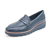 Clarks Sharon Aster Womens Black Leather, 5.5