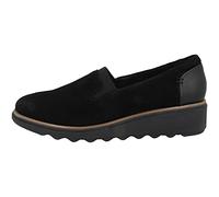 Clarks Sharon Dolly, Basket Femme, Black Suede W Dark Tan Welt, 40 EU