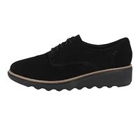 Clarks Femme Sharon Noel Derbys, Noir (Black Nubuck), 37 EU