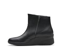 Clarks Femme Suttyn Rae Botte Tendance, Black Leather, 36 EU