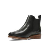 Clarks Femme Taylor Shine Bottes Chelsea, Cuir Noir, 35.5 EU