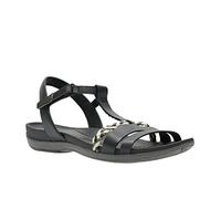 Clarks Femme Tealite Grace Salomés, Cuir Noir, 36 EU