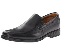 Clarks Femme Tilden Free Loafers-Shoes, Noir Cuir, 45.5 EU Large