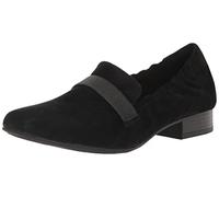 Clarks Femme Tilmont Eve Semelle de Mocassin, Black Black Suede, 40 EU