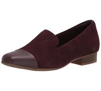 Clarks Femme Tilmont Step Mocassin, Suède Bordeaux, 40 EU