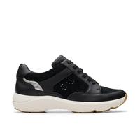 Clarks Femme Tivoli Walk Basket, Black Combi, 35.5 EU