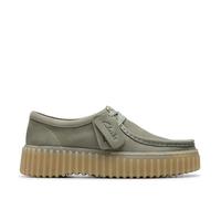 Clarks Femme Torhill Bee Zapatillas, Light Green Nub, 37.5 EU