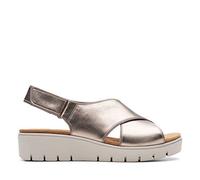 Clarks Femme Un Karely Sun Tongs, Doré métallisé, 42 EU
