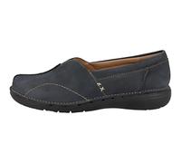 Clarks Femme Un Loop Stride Mocassins, Nubuck Bleu Marine, 39 EU