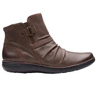 Clarks Femme Un Loop Top Botte Tendance, Marron foncé Lea, 37 EU
