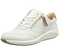Clarks Femme 261673724 Basket, Cuir Blanc, 35.5 EU