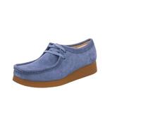 Clarks Femme WallabeeEVO Basket, Blue Suede, 38 EU