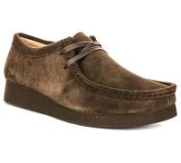 CLARKS Femme Wallabeeevosh, Olive Suede, 38 EU
