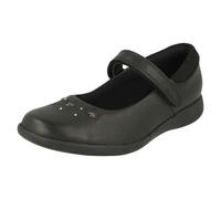 Clarks Fille Étoile Détaillé École Chaussures - Gravure Brillant